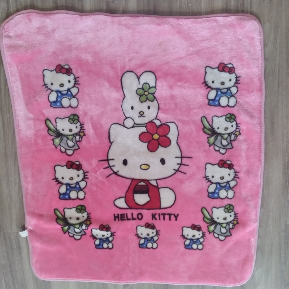 Hello Kitty Baby Pink Throw Blanket Soft
